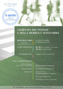 LOCANDINA GIORNATA DEL PEDONE E DELLA MOBILITA' SOSTENIBILE